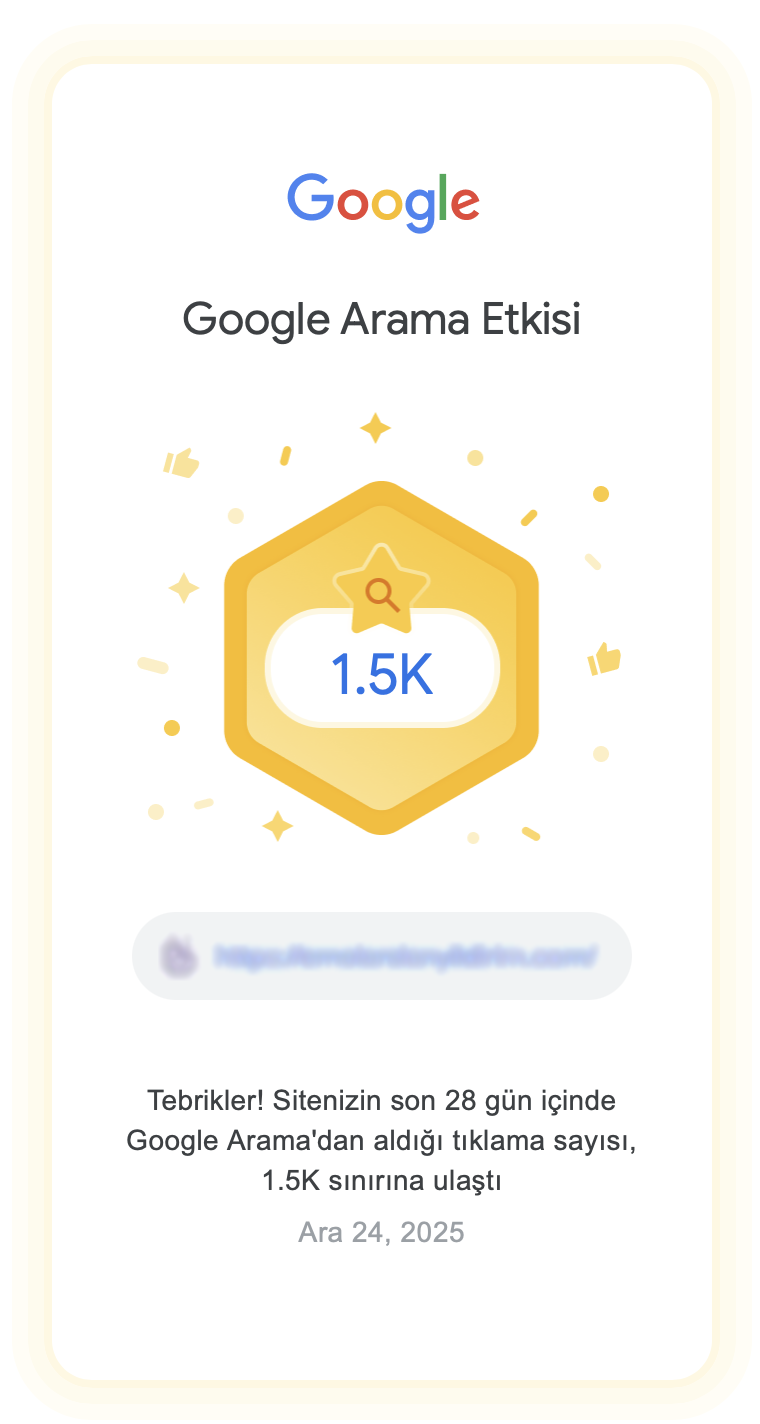 1.5K Google Arama Etkisi