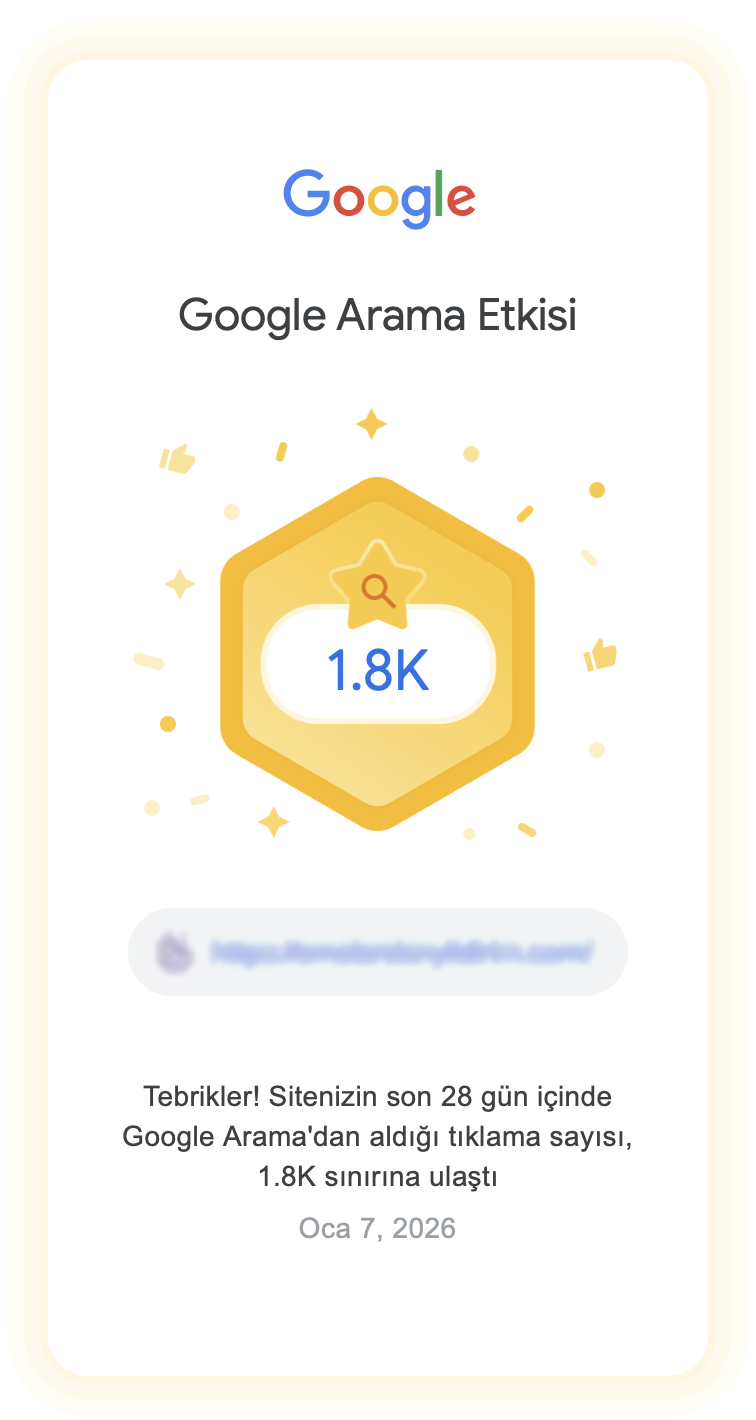 1.8K Google Arama Etkisi