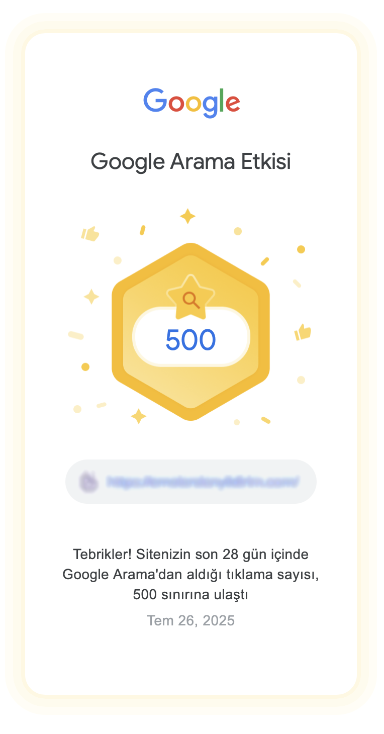 500 Google Arama Etkisi